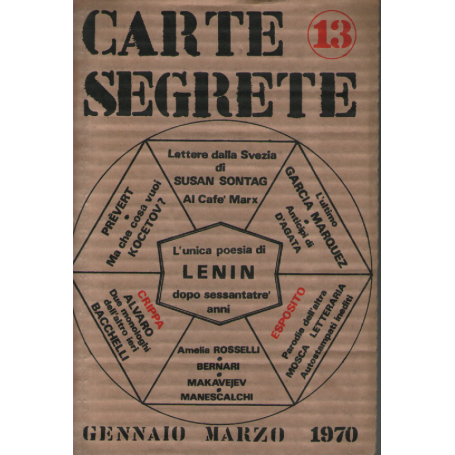 Carte Segrete anno IV Gennaio-Marzo 1970 n. 13.