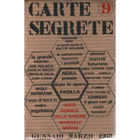 Carte Segrete anno III Gennaio-Marzo 1969 n. 9.