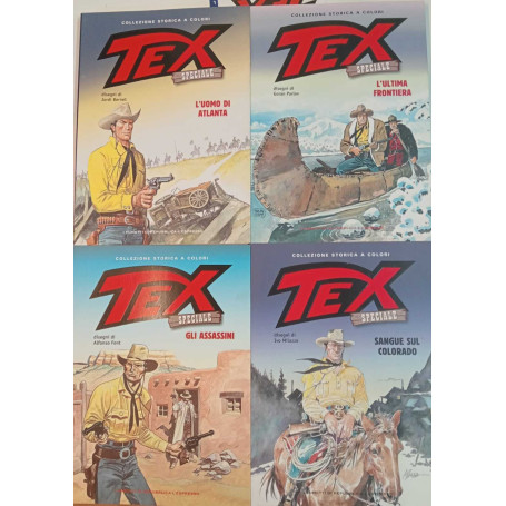 Tex speciale collezione storica a colori dal n. 10 al n. 13.