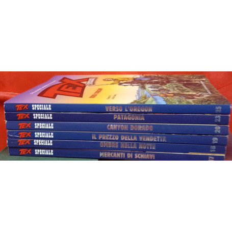 Tex speciale collezione storica a colori nn. 17 18",19,20,"23 25.