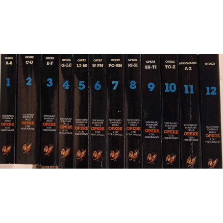 Dizionario Bompiani delle opere dei personaggi (12 volumi)