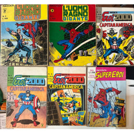 Lotto 6 fumetti Raccolta Uomo Ragno/Raccolta Eroi 2000 (numeri in descrizione).