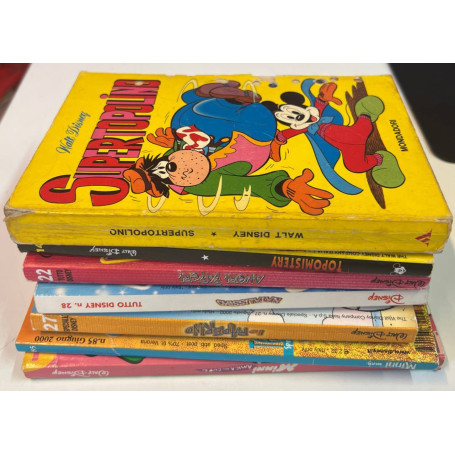 Lotto 7 fumetti vari Walt Disney (titoli e numeri in descrizione).