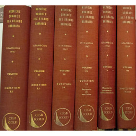 Les comptes rendus du neuvième congrès international des grands barrages (6 volumi)