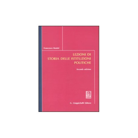 Lezioni di storia delle istituzioni politiche
