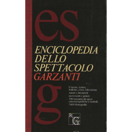 Enciclopedia dello spettacolo Garzanti.
