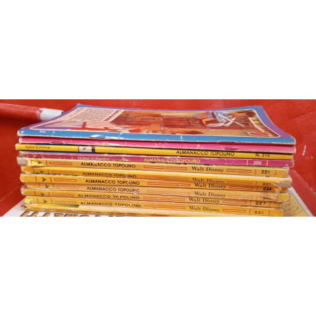 Lotto n. 11 albi Almanacco Topolino. Numerazione in descrizione.