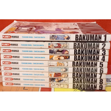 Bakuman planet manga dal n. 1 al n. 9.