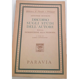 Discorso sugli studi dell'autore dalla introduzione alla filosofia