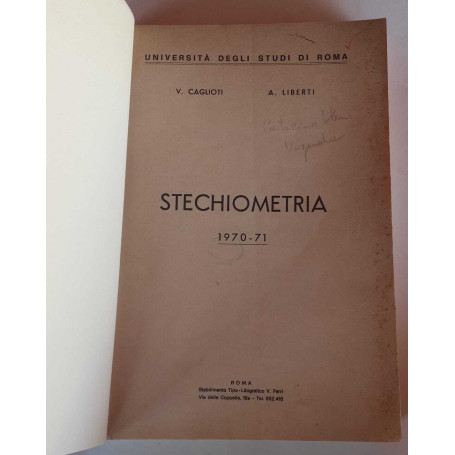 Stechiometria 1970-71