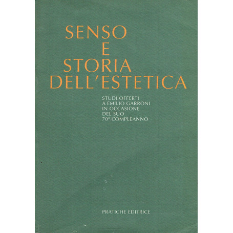 Senso e storia dell'estetica.