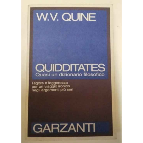 Quidditates. Quasi un dizionario filosofico.