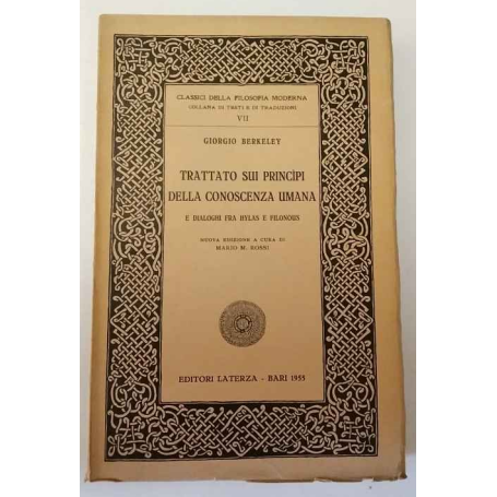 Trattato sui principi della conoscenza umana e dialoghi fra Hylas e Filonous