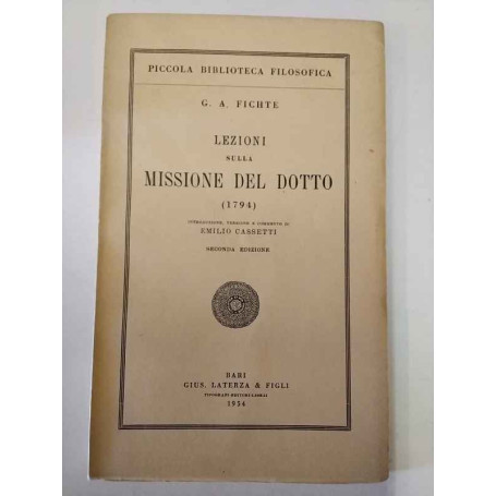 Lezioni sulla missione del dotto (1794)