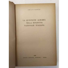 La questione agraria nella rinascita nazionale italiana