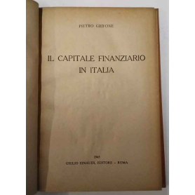 Il capitale finanziario in Italia