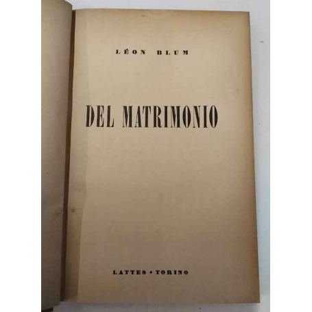 Del matrimonio