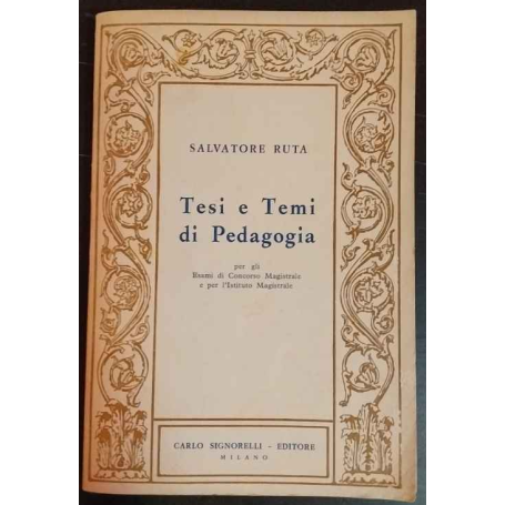 Tesi e temi di Pedagogia