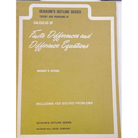 Schaum's Outline series. Calculus of finite differences and difference equations.