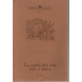 La carta dei vini DOC e DOCG.