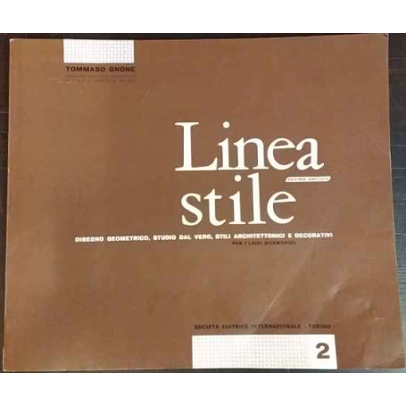 Linea stile. Disegno geometrico studio dal vero stili architettonici e decorativi. 2