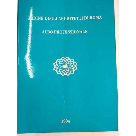 ORDINE DEGLI ARCHITETTI DI ROMA ALBO PROFESSIONALE 1994