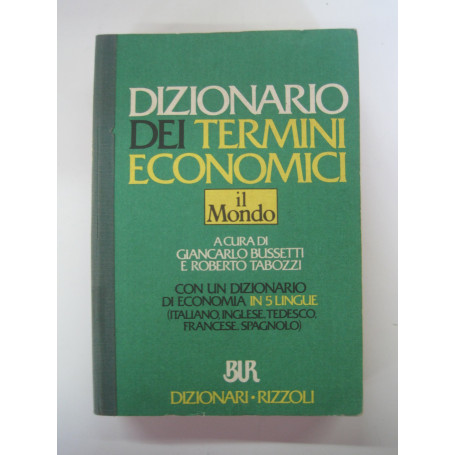 Dizionario dei termini economici