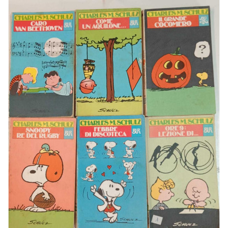 Charles Schulz nella BUR. Numerazione in descrizione.