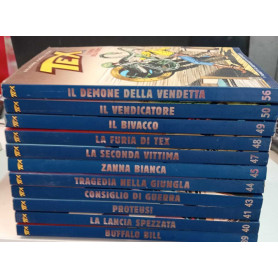 Tex collezione storica a colori n. 11 albi. Numerazione in descrizione.