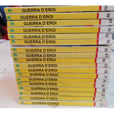 Guerra d'eroi nuova serie. Lotto n. 18 albi. Numerazione in descrizione.
