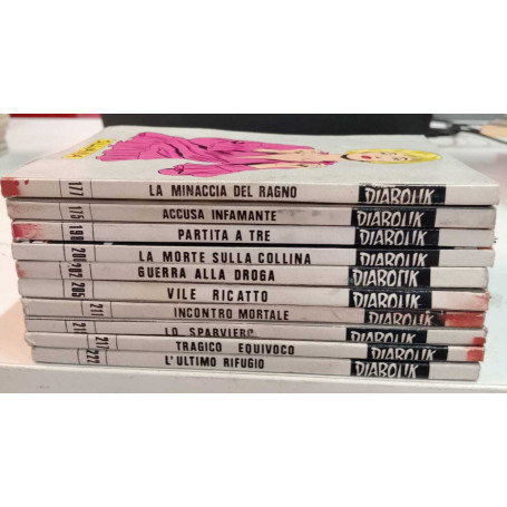 Diabolik. Lotto n. 10 albi. Numerazione in descrizione.