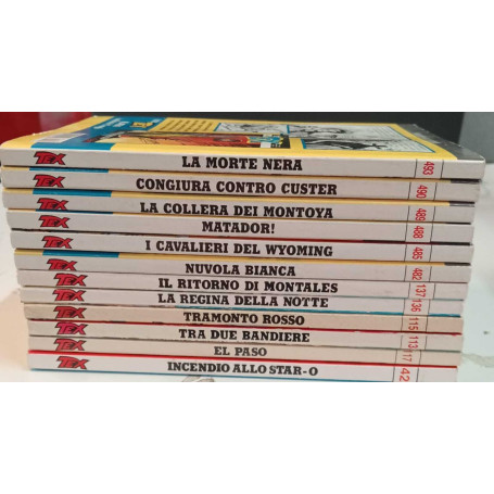 Tutto tex. N. 12 albi. Numerazione in descrizione.