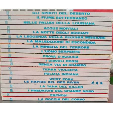 Tex. Lotto albi n. 20 dal n. 329 al n. 348.