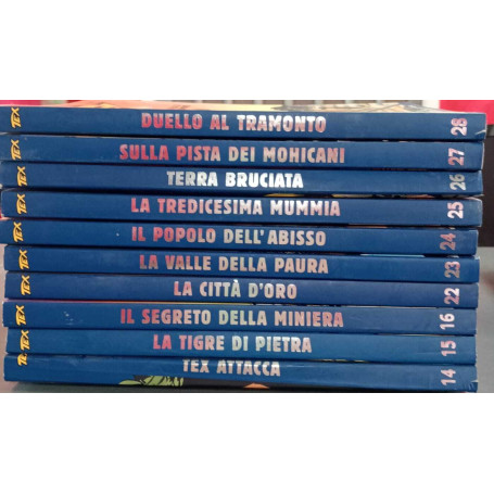 Tex collezione storica a colori lotto 10 albi. Numerazione in descrizione.