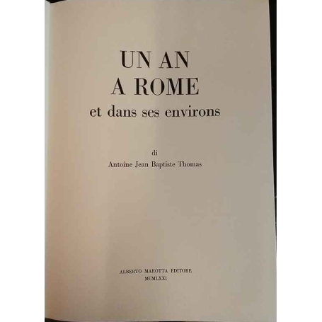 Un an à Rome et dans ses environs