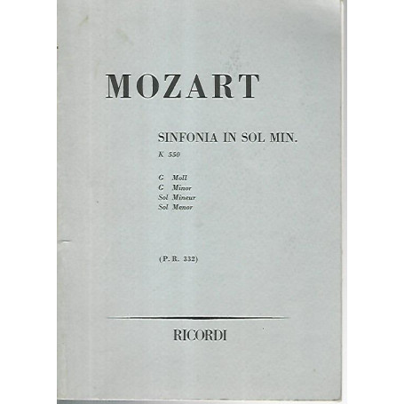 Mozart Sinfonia in sol min.