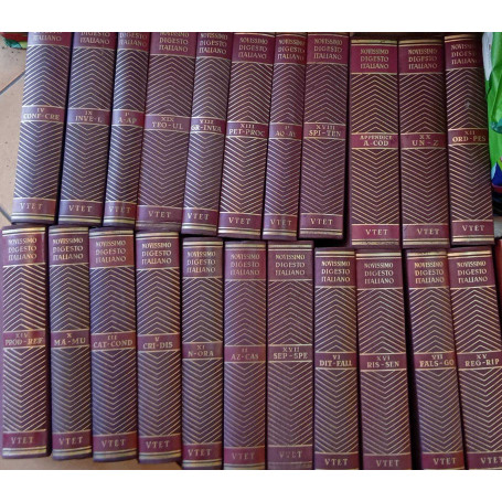 Novissimo digesto italiano (21 volumi + 1 aggiornamento)
