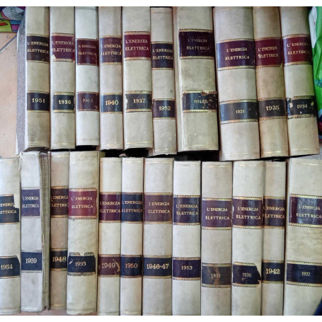 L'energia elettrica rivista (22 volumi)