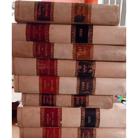 Ministero dei Lavori Pubblici - Giornale del Genio Civile (8 volumi)