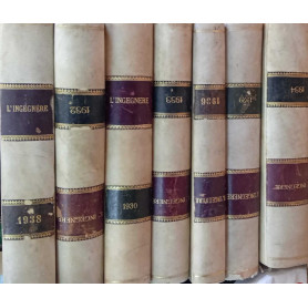 L'ingegnere. Rivista tecnica e sindacale. Sindacato nazionale fascista ingegneri centri di cultura degli ingegneri (7 volumi)