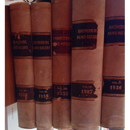 Engineering News-Record. A weekly journal of civil engineering and construction practice (5 vol.)