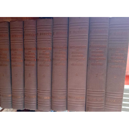 Dictionnaire des peintres sculpteurs dessinateurs et graveurs (8 volumi)