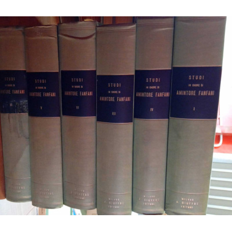 Studi in onore di Amintore Fanfani (6 volumi)