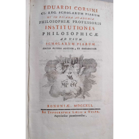 Institutiones Philosphicae ad usum scholarum piarum