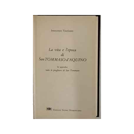 La vita e l'epoca di San Tommaso D'Aquino