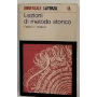 Lezioni di metodo storico