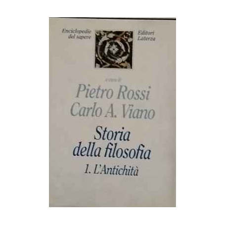 Storia della filosofia: 1. L'antichità