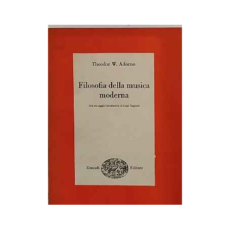 Filosofia della musica moderna