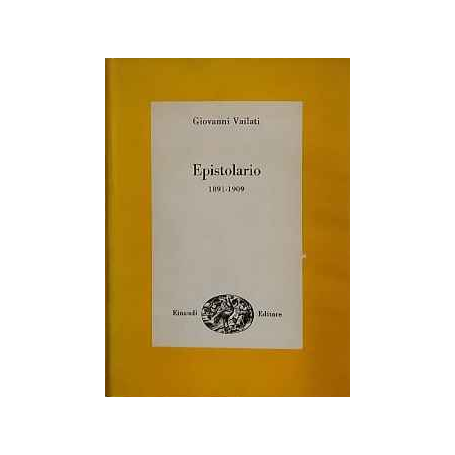 Epistolario 1891-1909