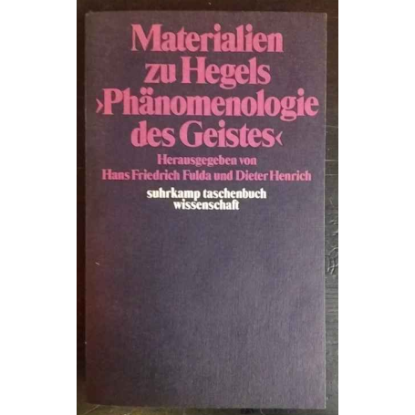 Materialien zur Hegels Phanomenologie des Geistes
